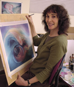 Photo: Portrait of Dyana Foldvary in her studio